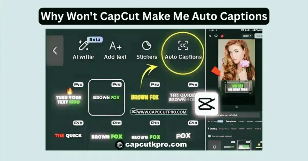 CapCut Make Me Auto Captions